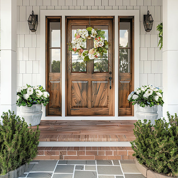 28 Inch Hydrangea and Magnolia Faux Wreath