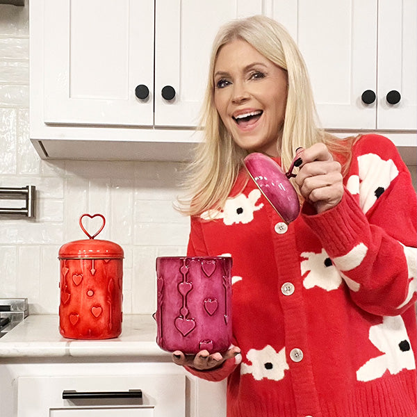 Food Safe Heart Metal Containers, Set of Two