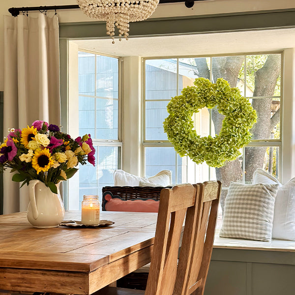 30 Inch HUGE Hydrangea Faux Wreath