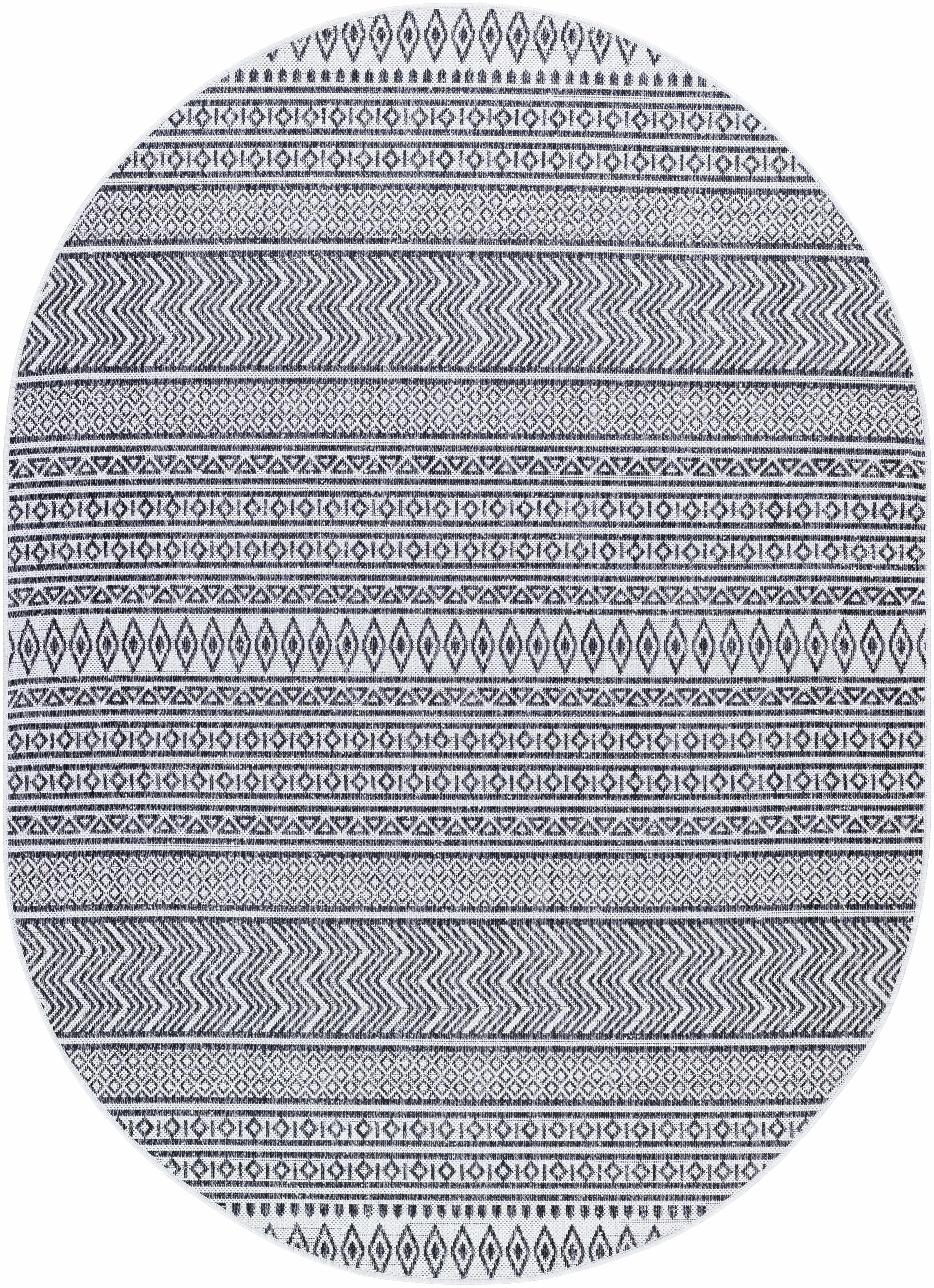 Black & White Outdoor Rug