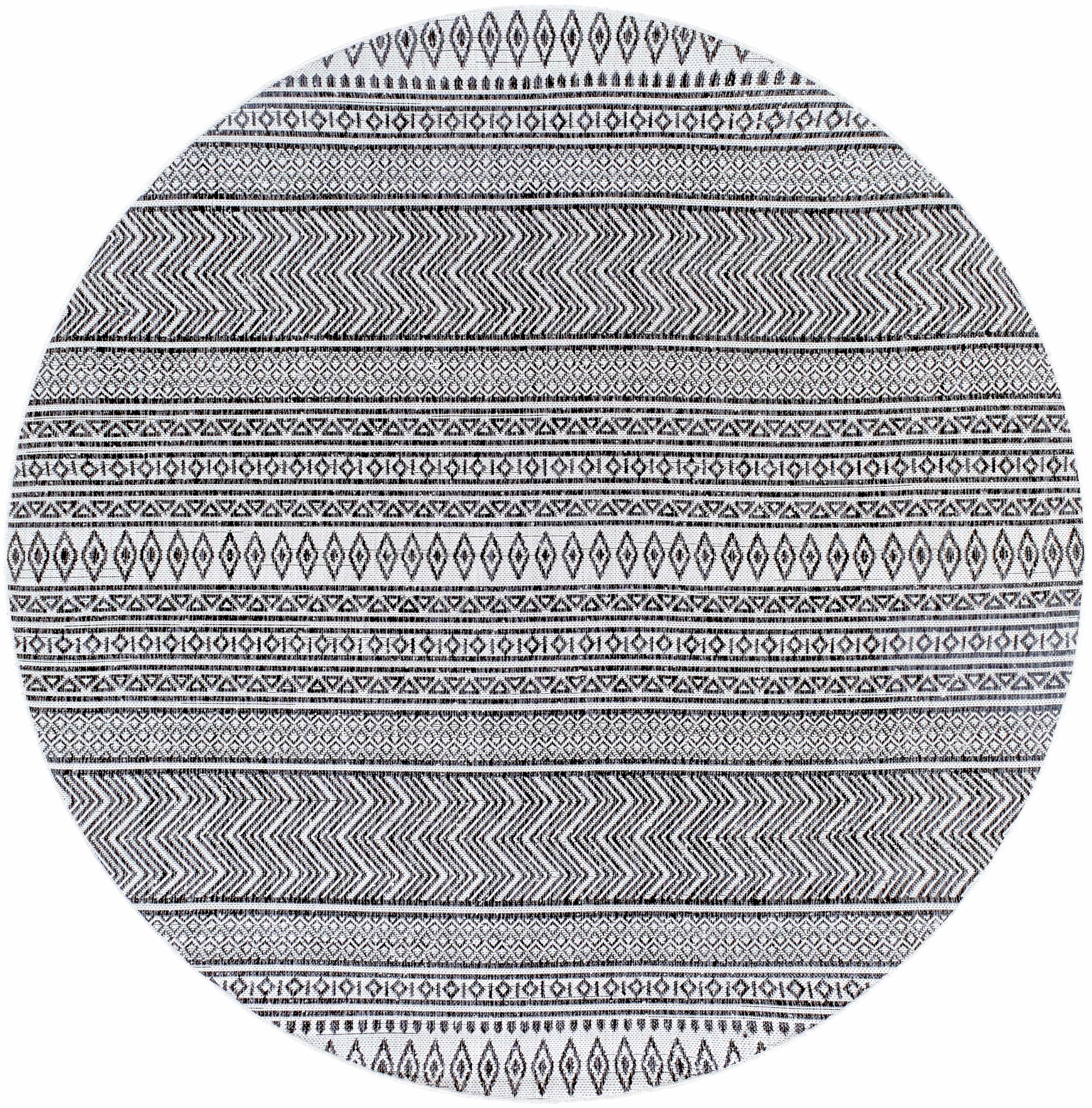 Black & White Outdoor Rug