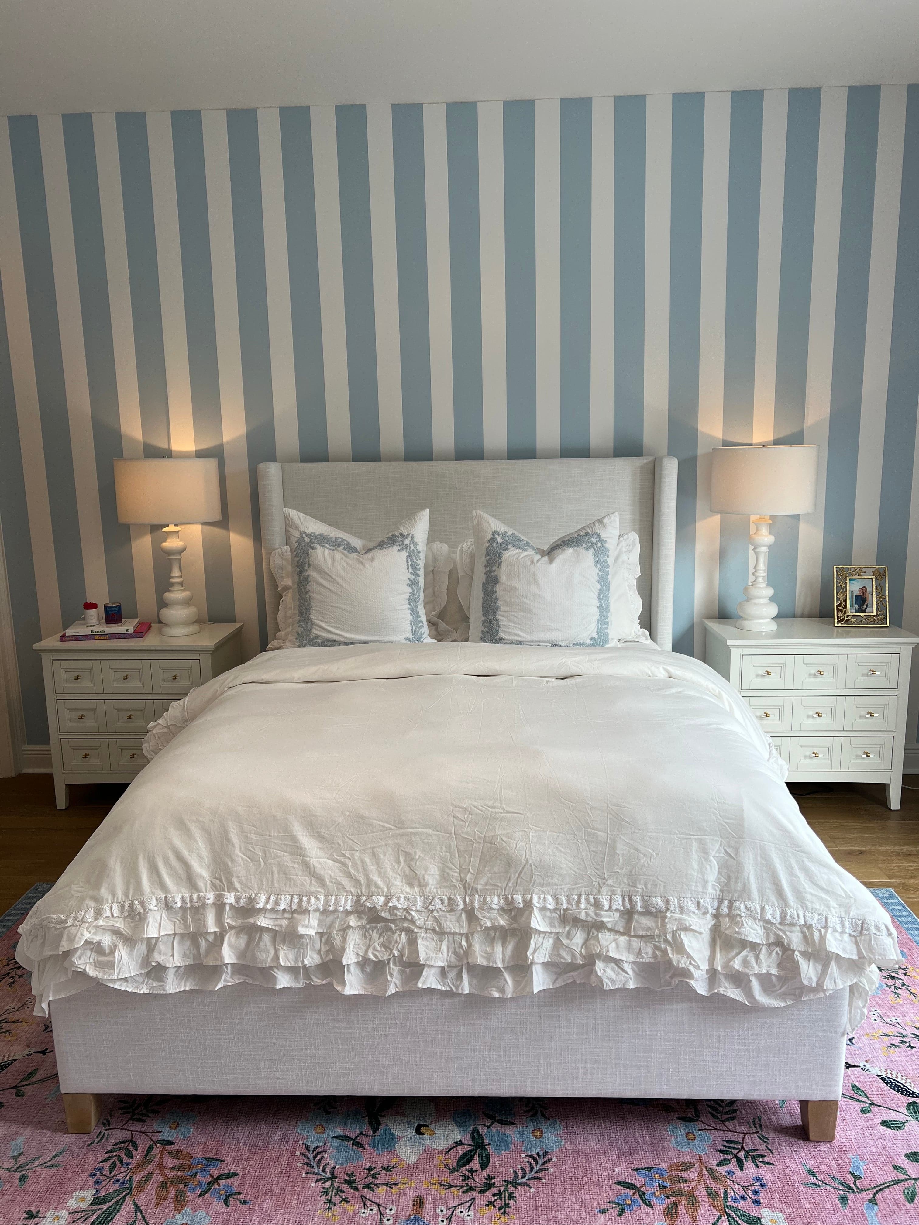 Ella Ruffle Lace 100% Cotton Duvet Cover 3 Piece Set-Tolkye