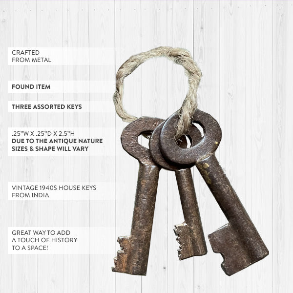 Found Antique Iron Keys
