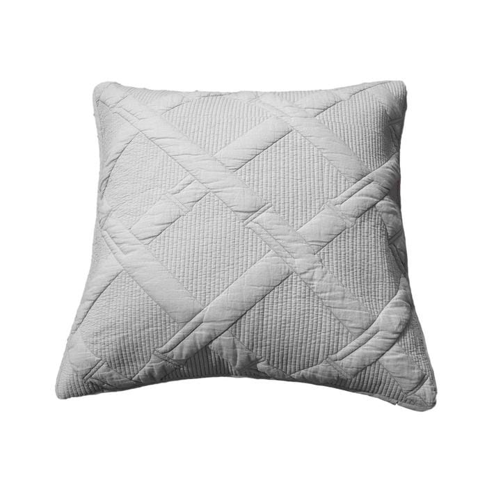 Cotton Light Grey Silver Soothing Pastel Cushion Covers / Euro Sham
