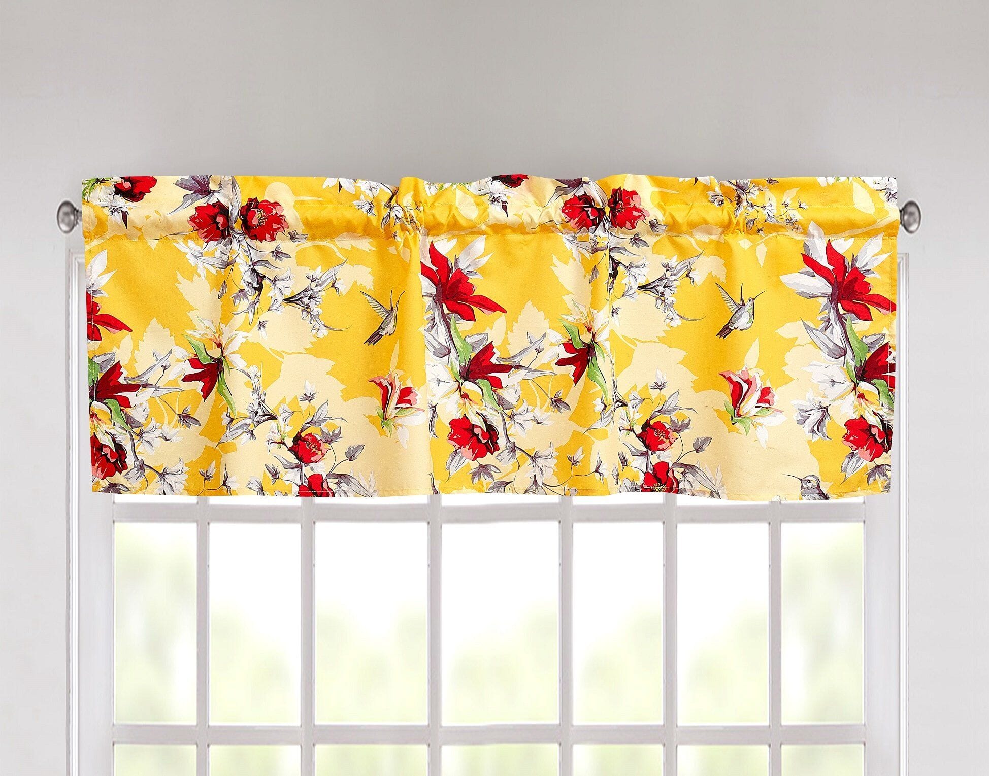 Bedding Bed in a Bag Bundle Set - Radiant Sunshine Yellow Hummingbirds Floral Bedding Set