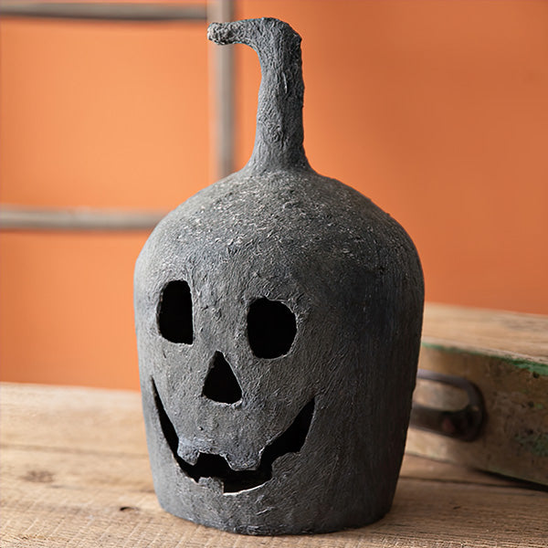 Paper Mache Jack-o-lanterns, Set of Two