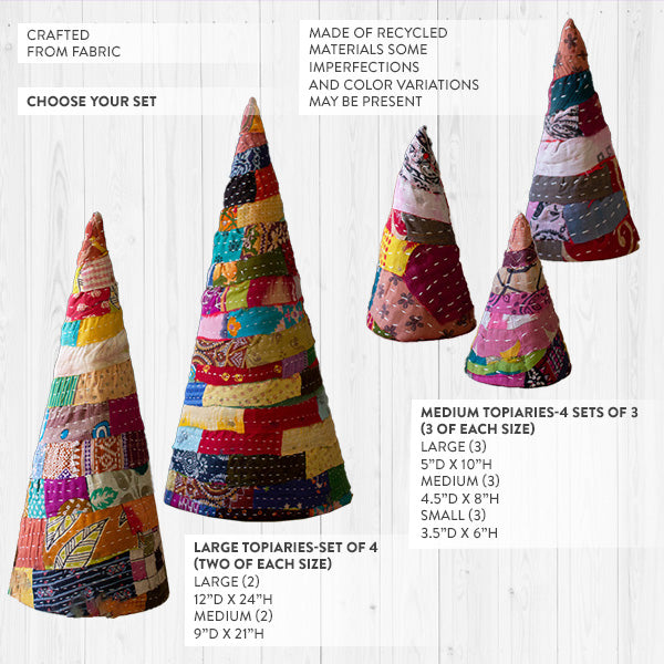 Christmas Topiaries, Choose Your Size