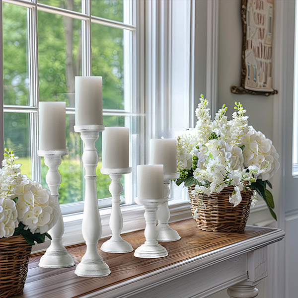 Flickering Flameless Candles with Remote, Set of 3 | Choose Your Color