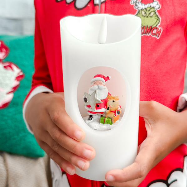 Musical Battery Operated Rotating LED Candles, Set of Two