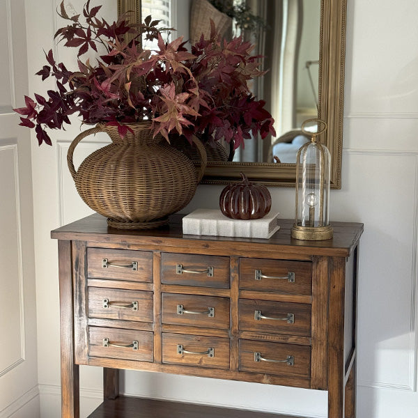 Portable Brass Finish LED Lantern