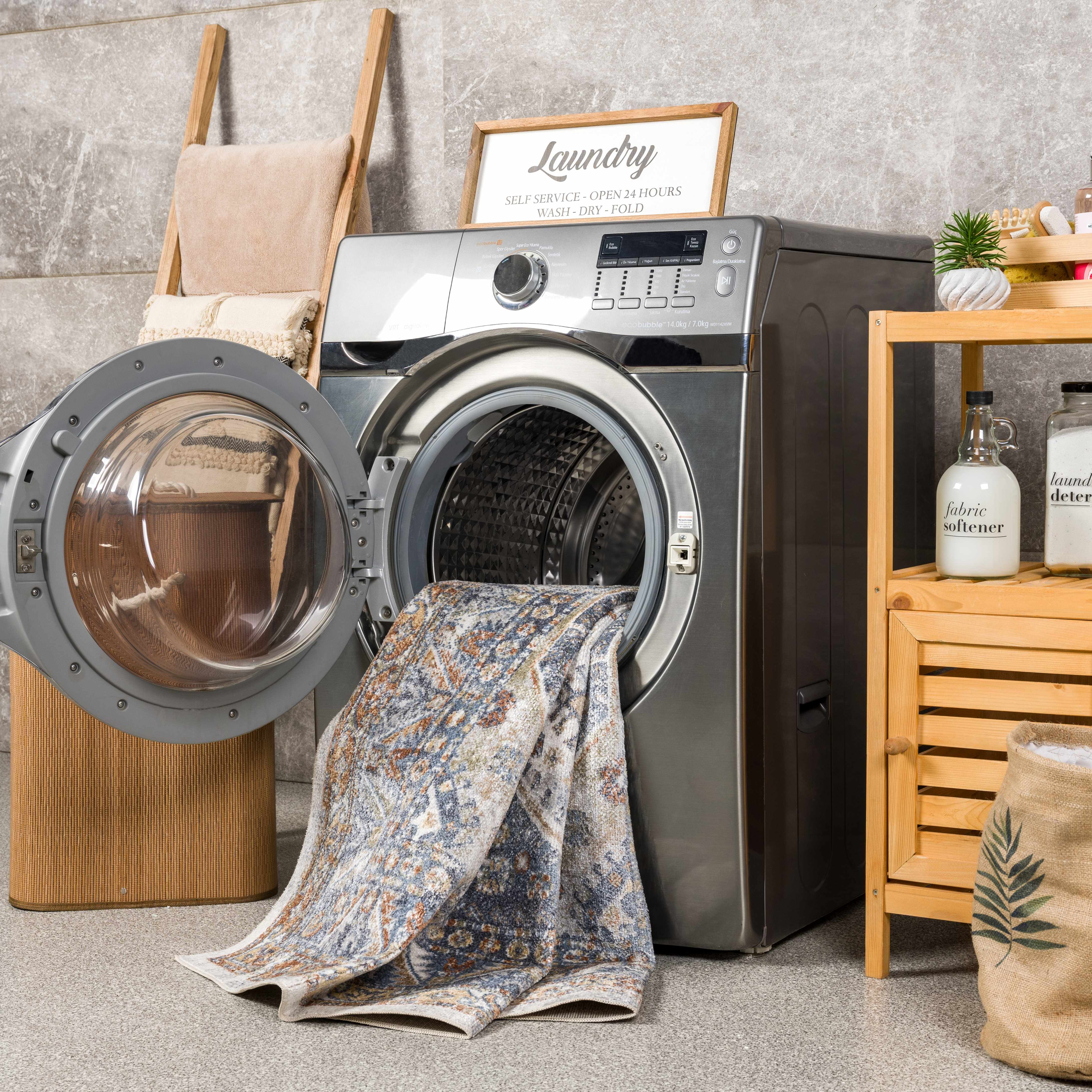 Southwestern Washable Area Rug