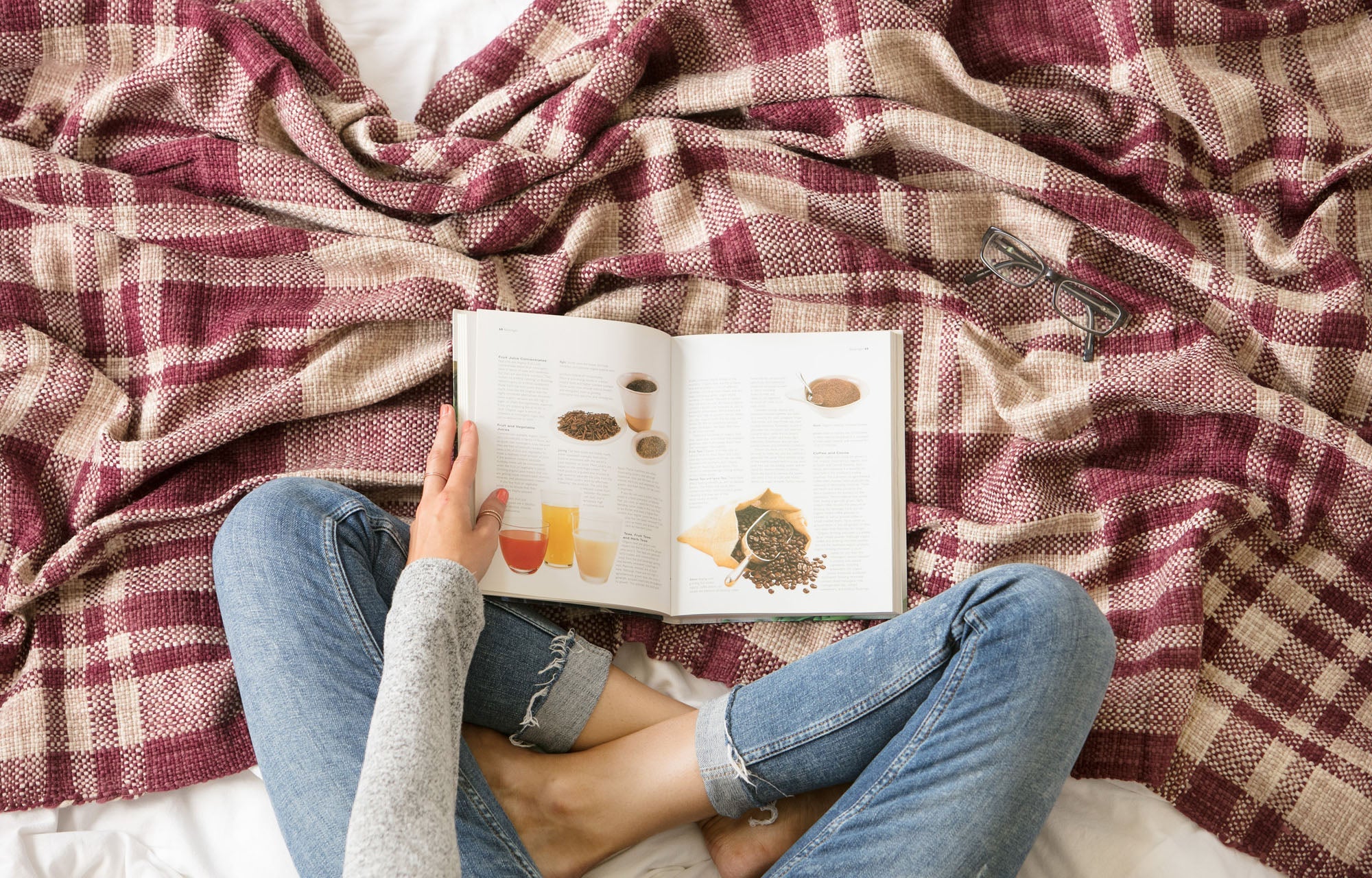 Farmhouse Plaid Throw Blanket-Tolkye