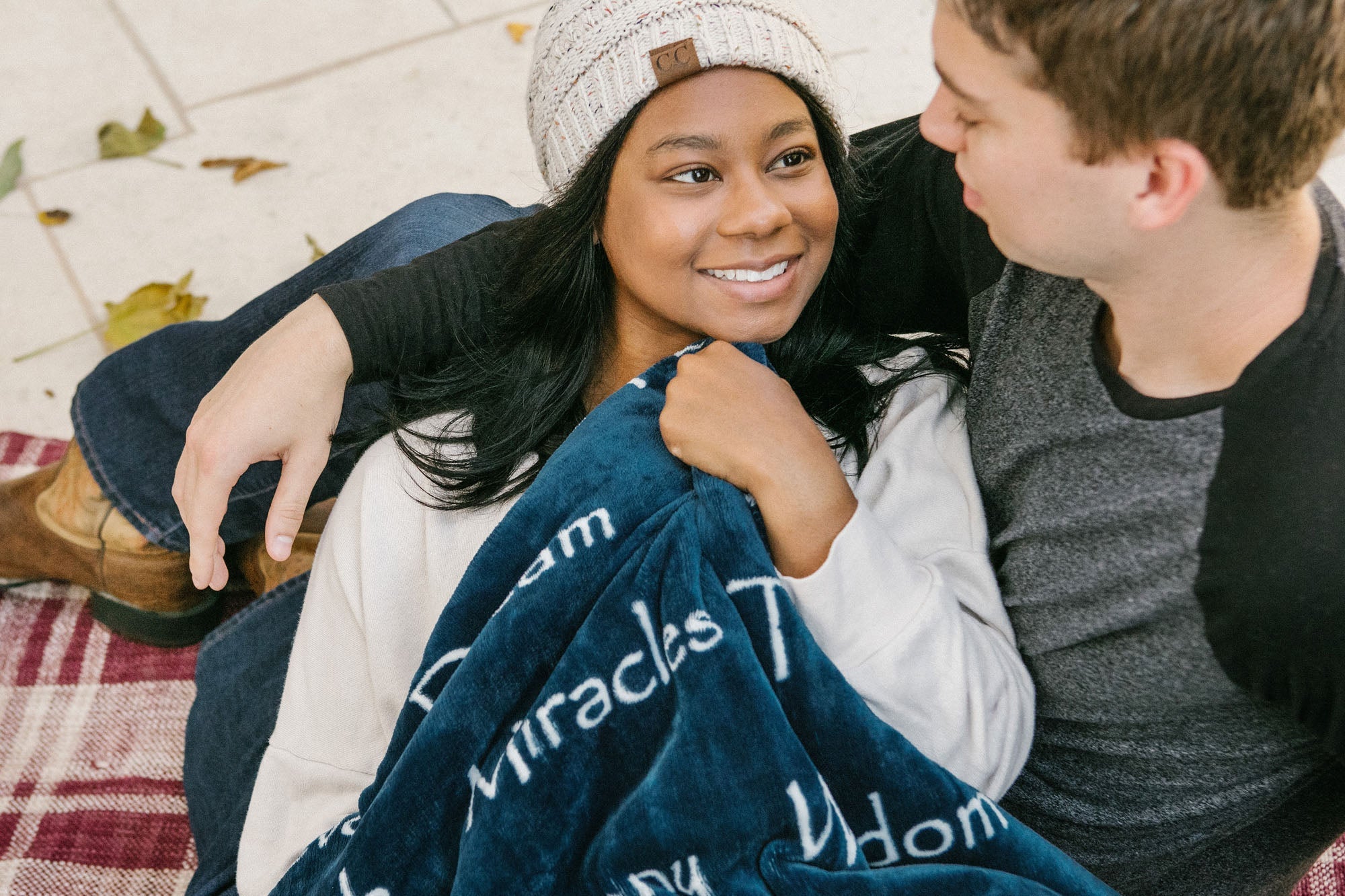 Harmony Inspirational Words Throw Blanket-Tolkye