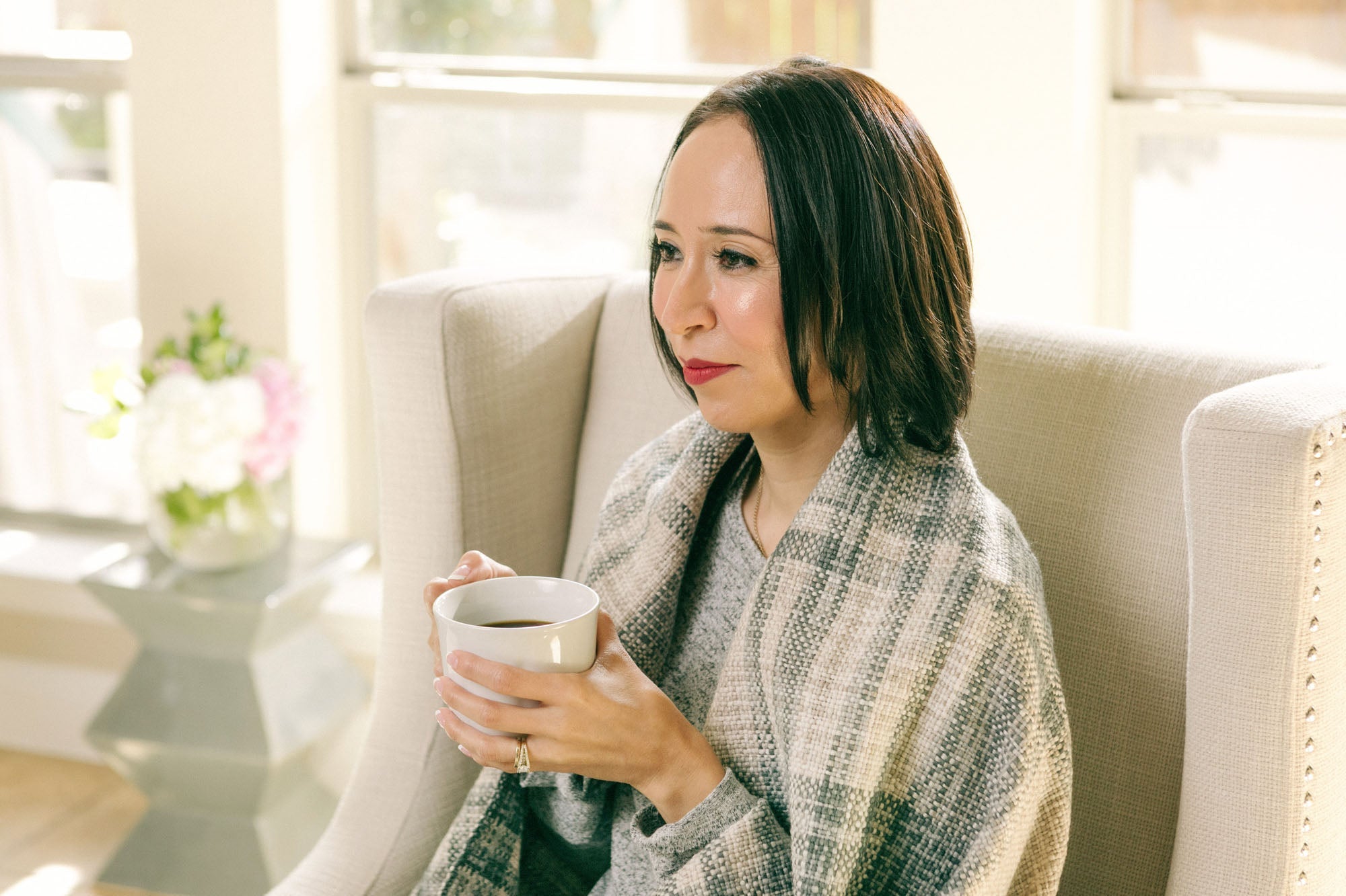 Farmhouse Plaid Throw Blanket-Tolkye