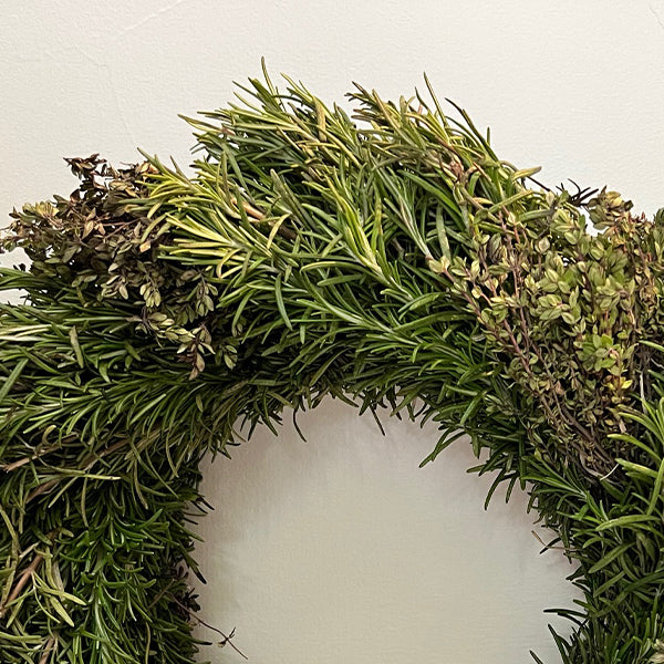 Lemon Thyme and Rosemary Wreath