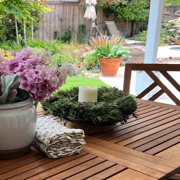 Lemon Thyme and Rosemary Wreath