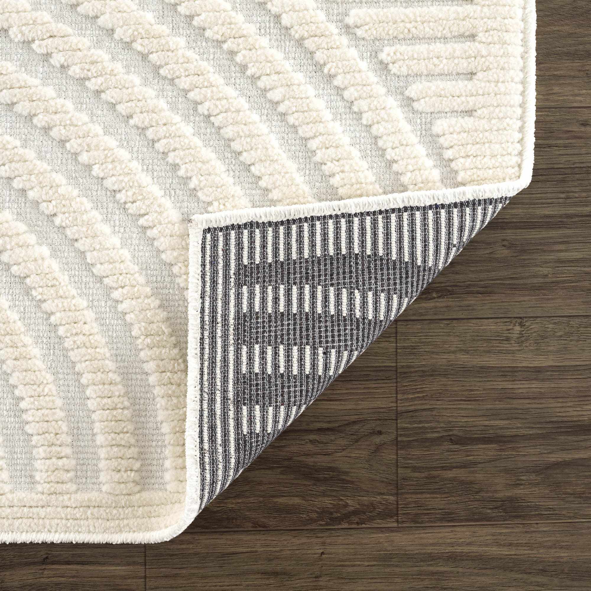 Off White Washable Area Rug