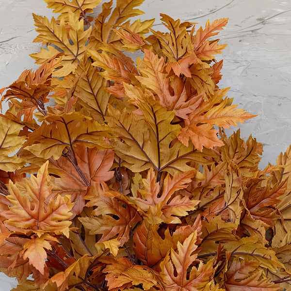 Brown Maple Leaf Spray, Set of 3