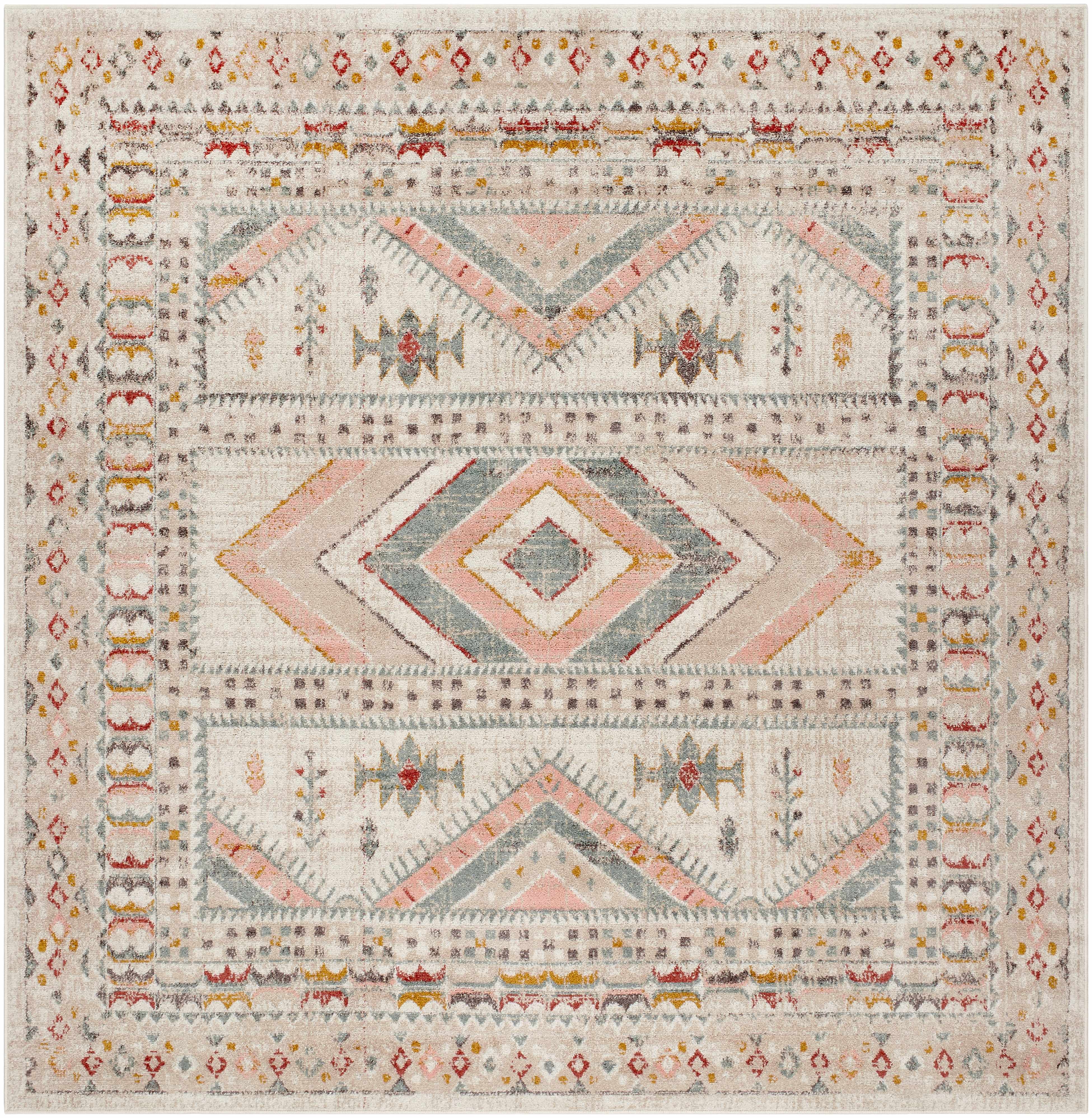 Machine Woven Geometric Area Rug