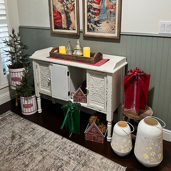 Metal Snowflake Lanterns, Set of 2