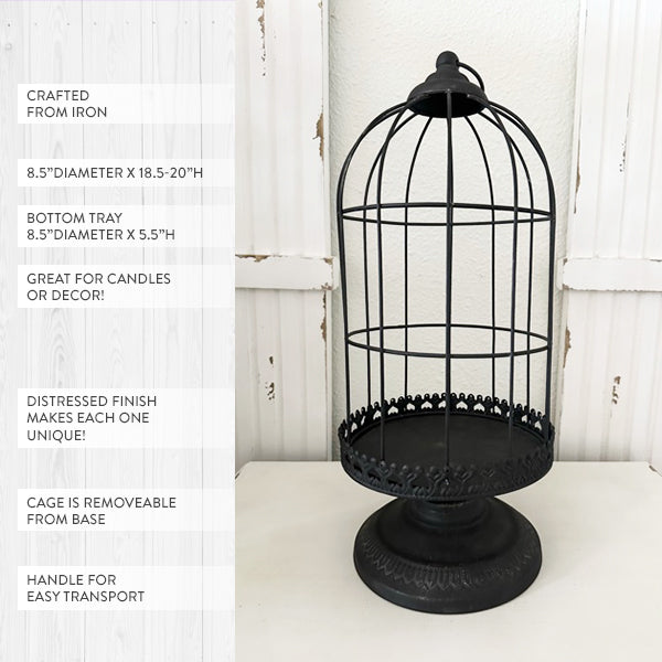 Hanging Candle Lantern Cloche