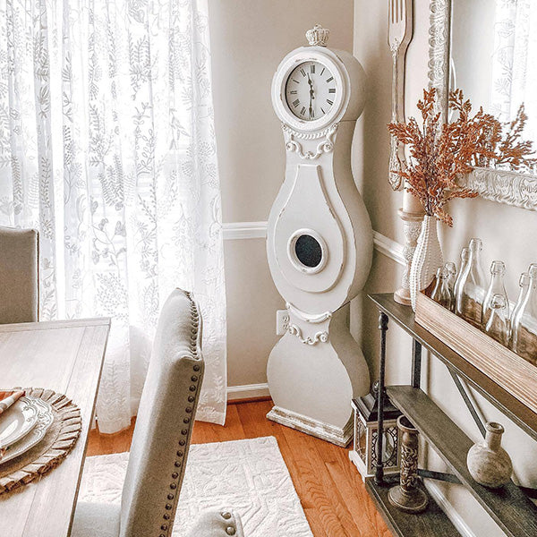 Distressed Swedish Mora Floor Clock