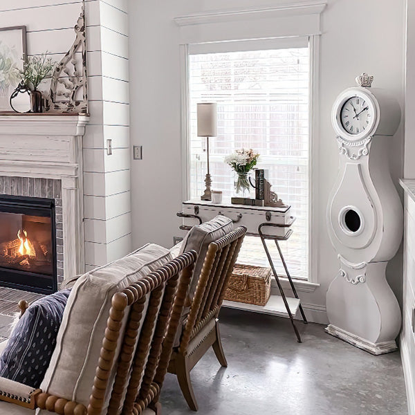 Distressed Swedish Mora Floor Clock