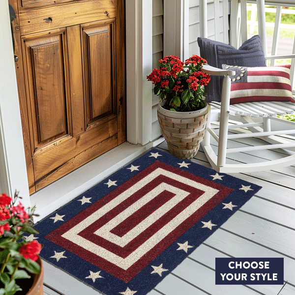 Patriotic Accent Rugs, Choose Your Style