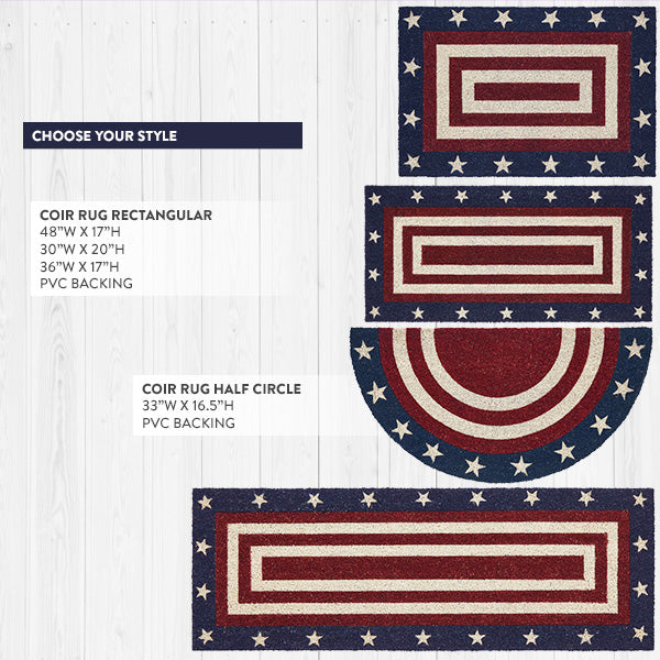 Patriotic Accent Rugs, Choose Your Style