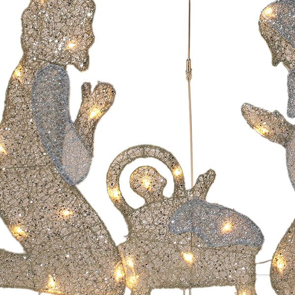 43 Inch Nativity Scene with LED Lights
