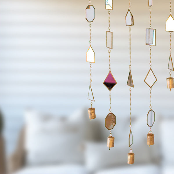 Antique Brass Mirror Suncatcher