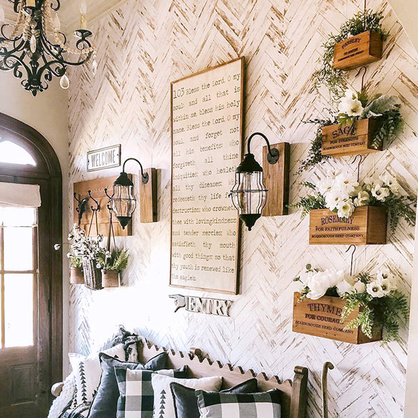 Natural Herb Buckets, Set of 4