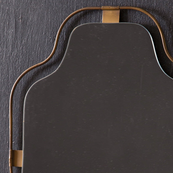 Notched Corner Powder Room Mirror