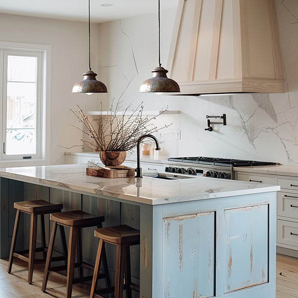 Antique Inspired Rustic Pendant Lamp