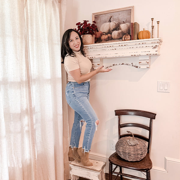 Vintage Inspired Pumpkin Wood Framed Wall Art