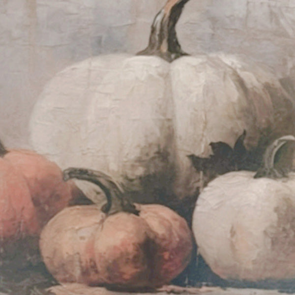 Vintage Inspired Pumpkin Wood Framed Wall Art