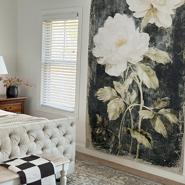 8.5 Foot Vintage Spring Floral Large Wall Tapestry