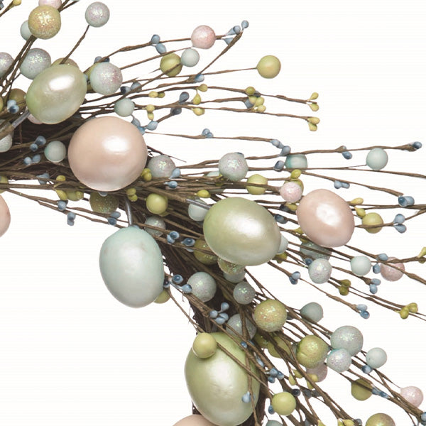 24 Inch Pastel Colored Easter Wreath