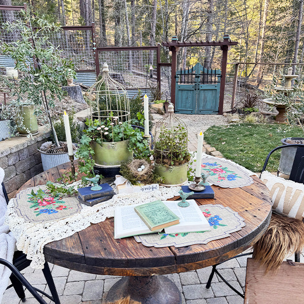 Hanging Metal Rustic Birdcage Planter, Set of Two