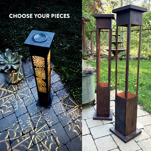 Interchange-a-glow Series: Spider Web Light Pillars