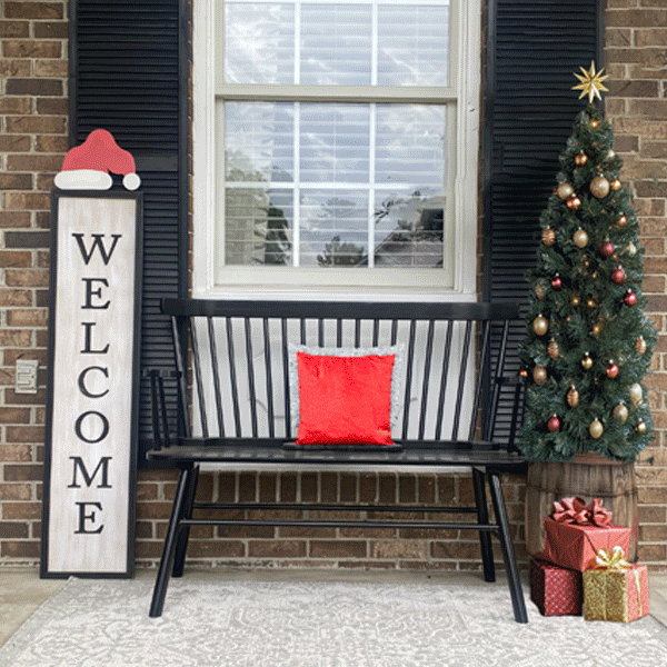 51 Inch All Seasons Welcome Porch Sign, Set of Eight