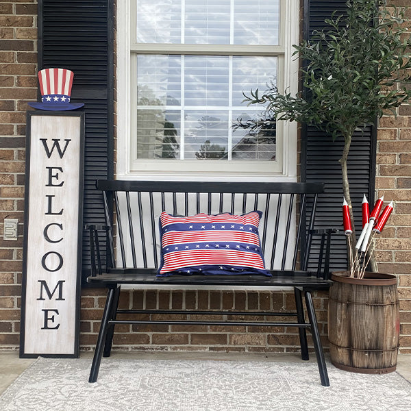 51 Inch All Seasons Welcome Porch Sign, Set of Eight