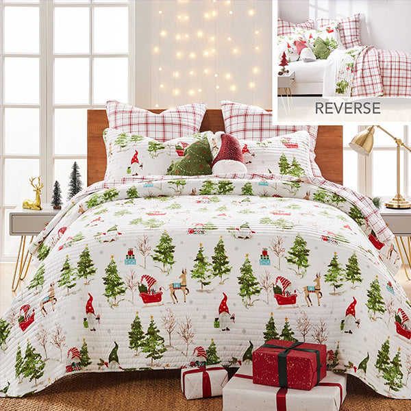 Christmas Inspired Reversible Quilt, Choose Your Style