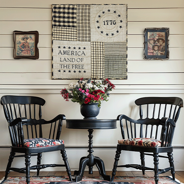 Patriotic Cotton Throw, Choose Your Style