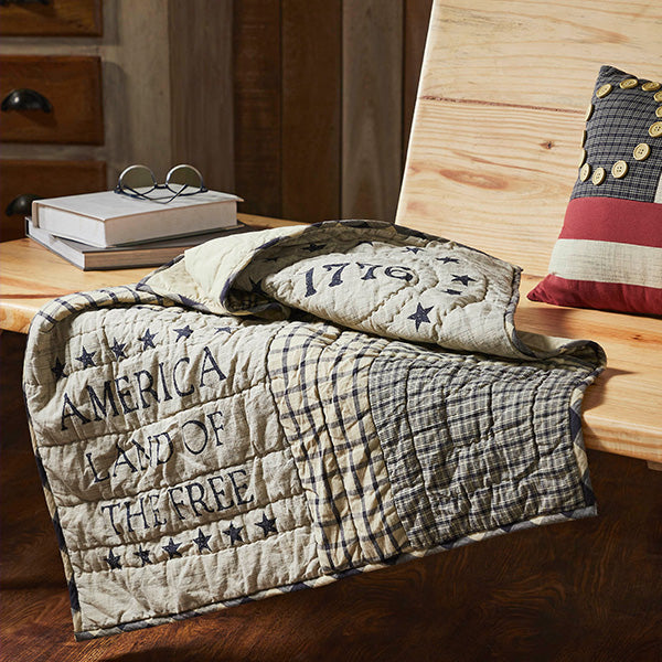 Patriotic Cotton Throw, Choose Your Style