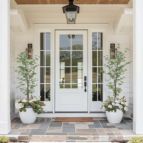 5 Feet Rhodoleia Faux Tree in Black Pot