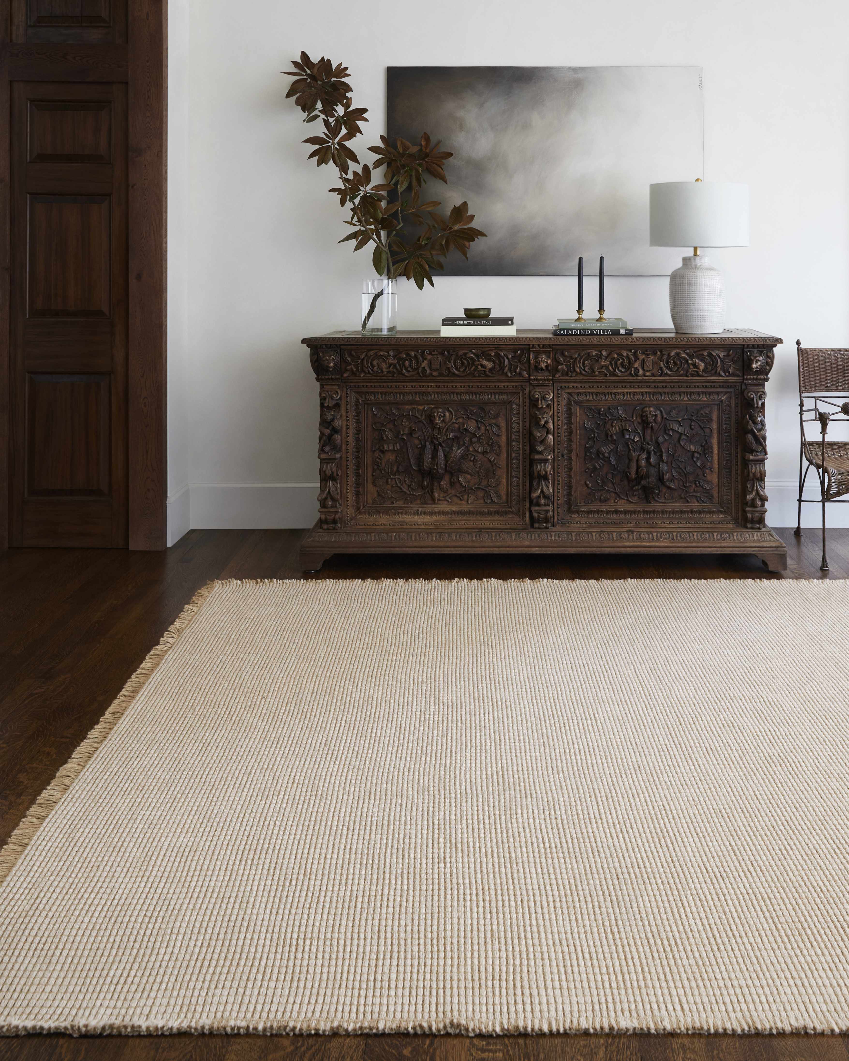 Jute Cream Area Rug