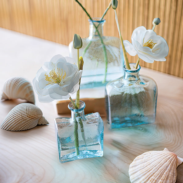 Recycled Glass Vases, Set of 3