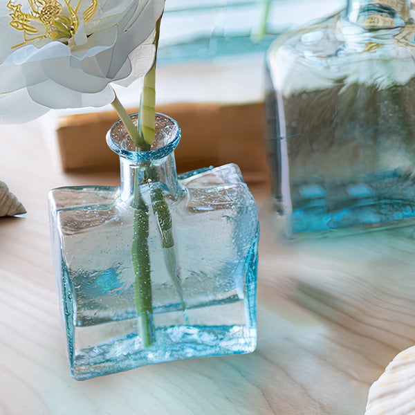 Recycled Glass Vases, Set of 3