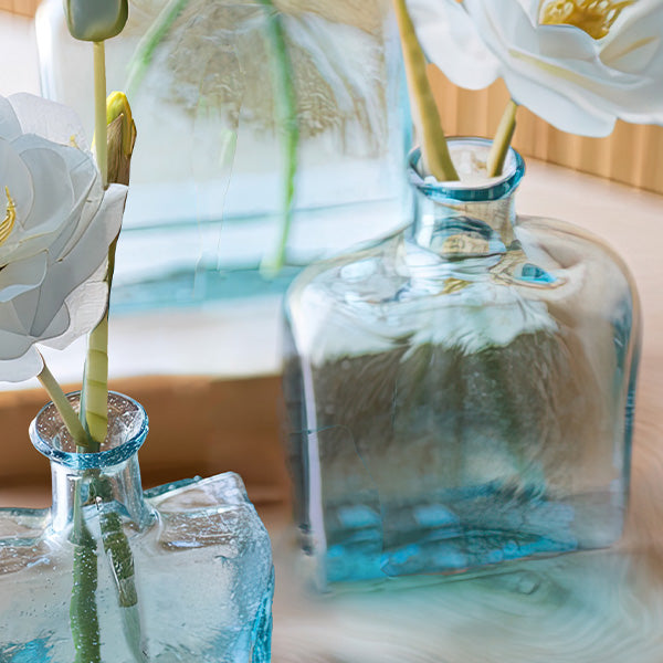 Recycled Glass Vases, Set of 3